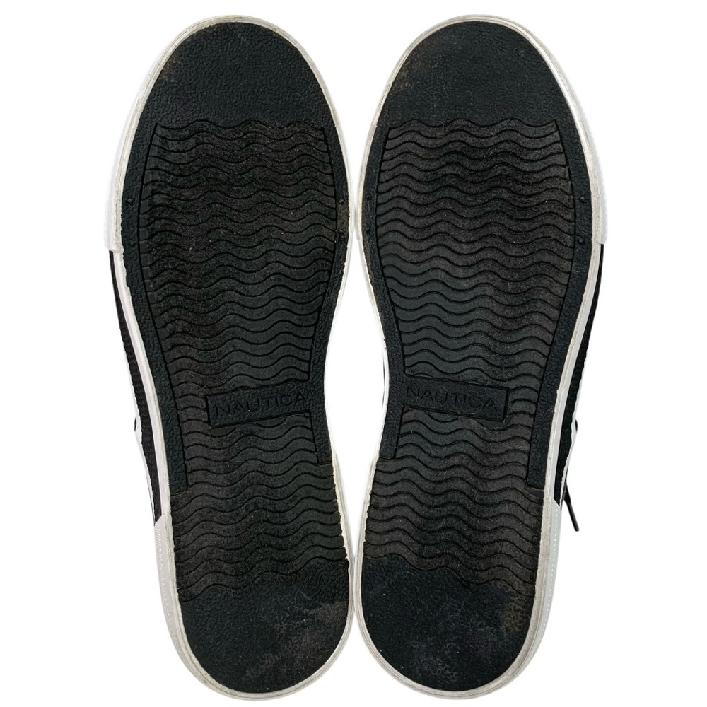 Nautica Men’s Charcoal and White Canvas Boat Shoes Size 8 Travel Cruise Vacation - Picture 6 of 10